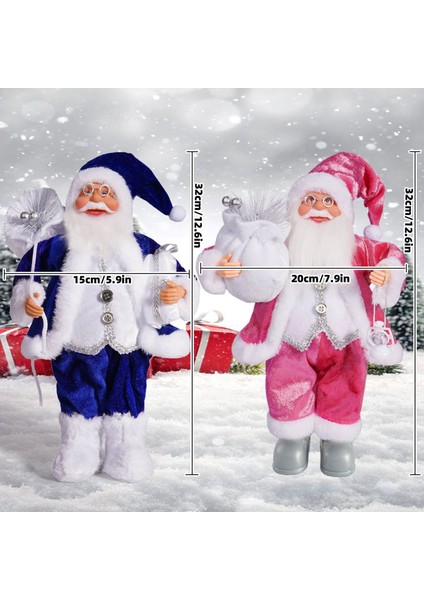 12 Inç Ayakta Duran Noel Baba Oyuncak Bebek (Yurt Dışından) modelleri
