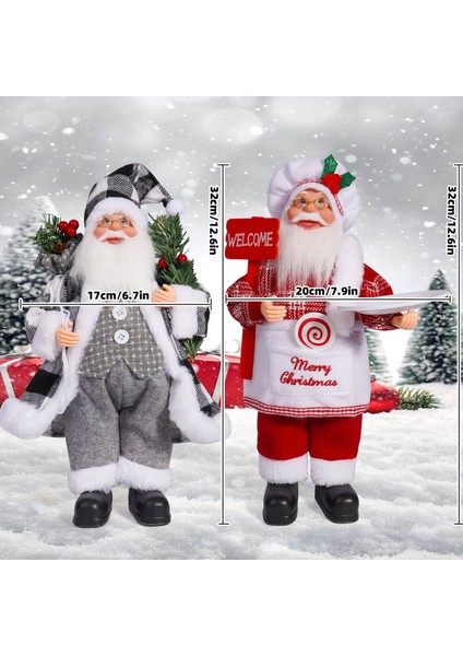 12 Inç Ayakta Duran Noel Baba Oyuncak Bebek (Yurt Dışından) indirimleri