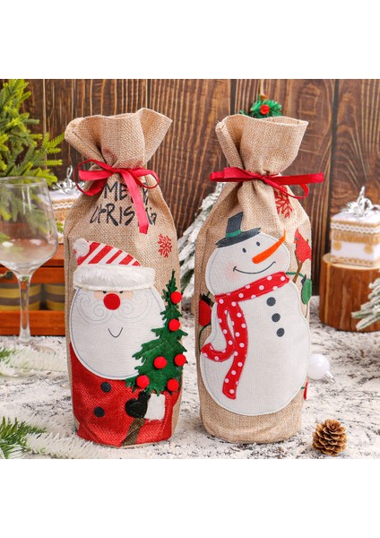 Noel Kırmızı Şarap Torbaları Noel Süsleri (Yurt Dışından) fiyatları