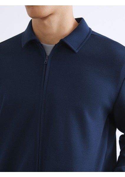 Yeni Sezon Polo Yaka Erkek Fermuarlı Sweatshirt modelleri