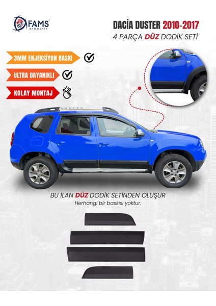 Dacia Duster 2010-2017 Uyumlu Dodik Seti 4 Parça Düz (Baskısız)