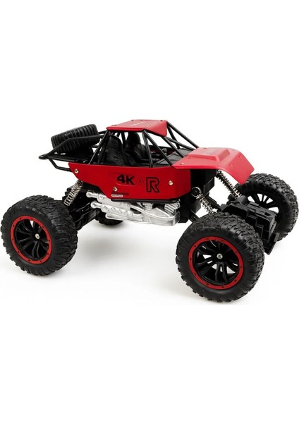 Uzaktan Kumandalı 4x4 Off-Road Arazi Aracı – 1.18 Metal Süspansiyonlu Kırmızı