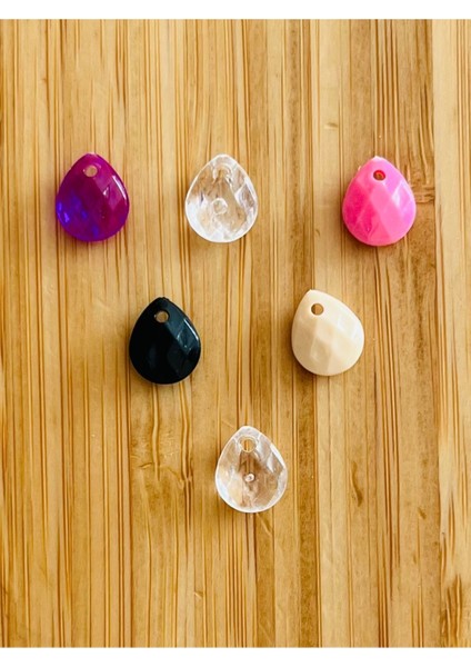 Renkli Oya, Abiye, Takı, Örgü Plastik Gözyaşı Damla Boncuk. 25GR. Tahmini 195 Adet. fiyatları