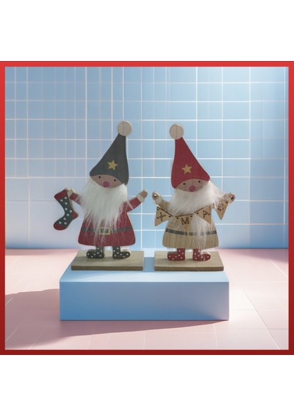 Yaratıcı, Renkli Noel Ahşap Dekorasyon Figürleri (Yurt Dışından) fiyatları