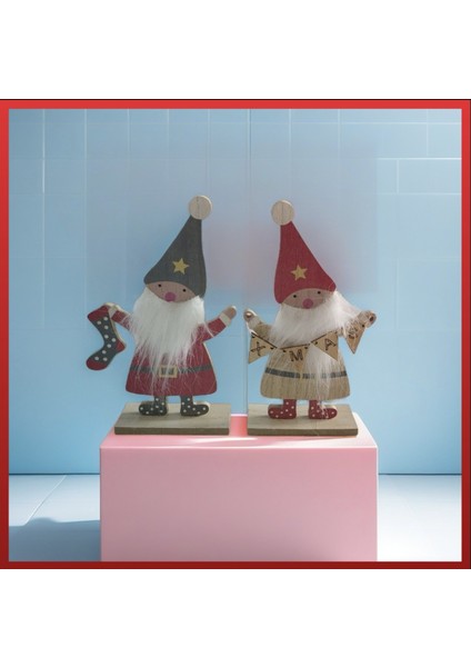 Yaratıcı, Renkli Noel Ahşap Dekorasyon Figürleri (Yurt Dışından) modelleri