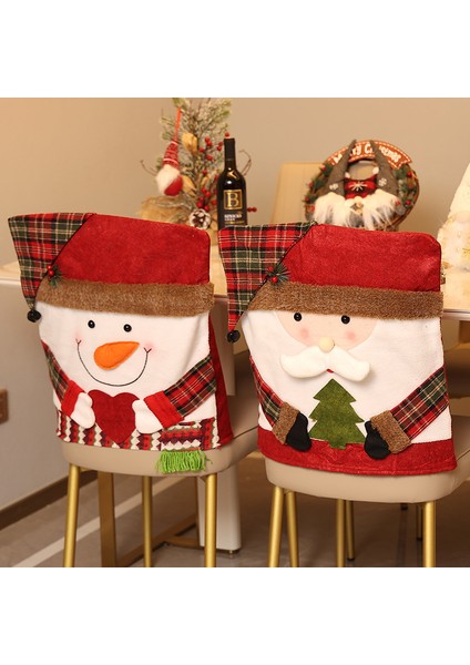 圣诞节带帽椅子套凳子套家居装饰 (Yurt Dışından) fırsatları