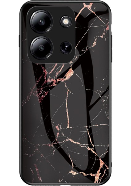 Xiaomi Redmi 15C Mermer Desenli Temperli Cam + Pc + Tpu Koruyucu Telefon Kılıfı (Yurt Dışından)