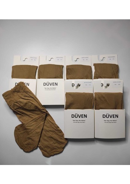 6'lı Kadın Ten Rengi Orta Kalın Mevsimlik Muz 40 Den Soket Kısa Çorap