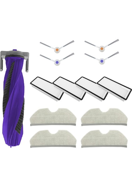 Narwal Freo x Için Plus Yedek Parça Aksesuarları Ana Yan Fırça Hepa Filtre Toz Torbası Mop Bez Fırçası Kapağı (Yurt Dışından)