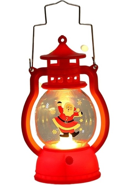 Noel Gece Lambası Taşınabilir Küçük Yağ Lambası Dekoratif Süsler (Yurt Dışından)