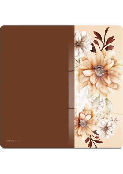 Cam Kesme Tahtası ve Sunumluk Kare Vintage Coffee 30X30 cm fiyatları