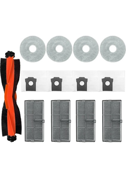 Dream Bot X40 Pro / Ultra Için, S30 Pro Ultra Yedek Parçalar Aksesuarlar Silindir Fırçası Hepa Filtre Mop Bez Toz Torbası (Yurt Dışından)