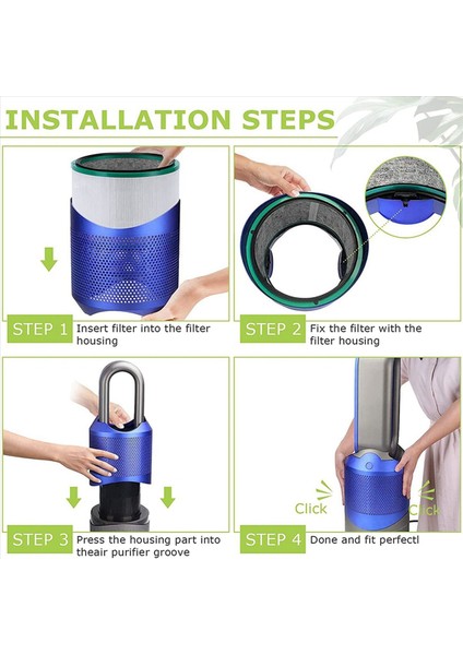 2x Dyson Pure Cool HP03 DP01 DP01 DP03 Masaüstü Hava Temizleyicisi ve HP00 HP01 HP02 Saf Sıcak Serin Bağlantı Temiz Fan (Yurt Dışından) indirimleri