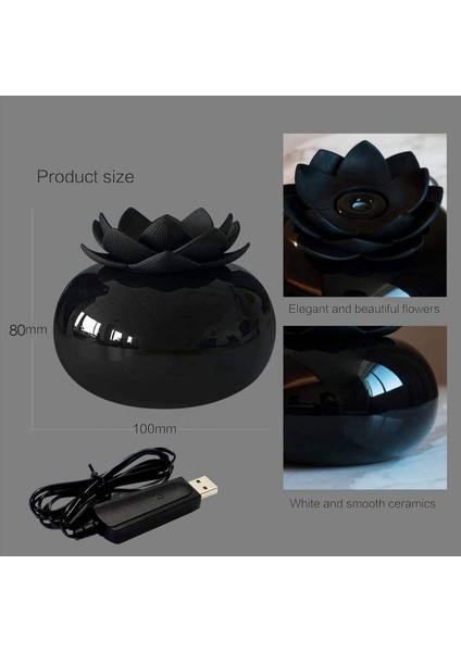 2x Seramik Esansiyel Yağ Difüzör USB Bebek Çocuk Masa Yatak Odası Ev Ofisi Için Kişisel Hemericiler (Yurt Dışından) modelleri