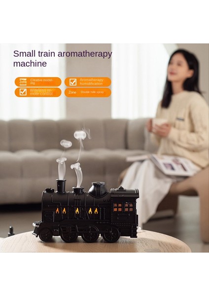Mini Tren Şekli Aromaterapi Esansiyel Yağ Difüzör Ultrasonik Serin Sis Hava Nemlendirici LED Lamba ile (Yurt Dışından) fiyatları