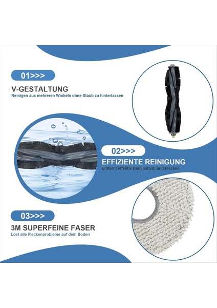 Ecovacs Deebot T20 OMNI/T20E OMNI/T20 MAX/T20 Pro Robot Vakum Süpürge Ana Yan Fırça Hepa Filtre Mop Bez Torbaları (Yurt Dışından) indirimleri