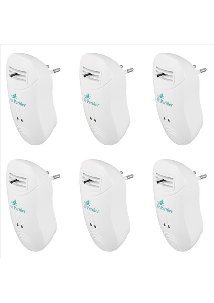 6x Iyonizer Hava Temizleyicisi Ev Negatif Iyon Jeneratörü Hava Temizleyicisi Formaldehit Duman Toz Saflaştırma Ab Fişi (Yurt Dışından)