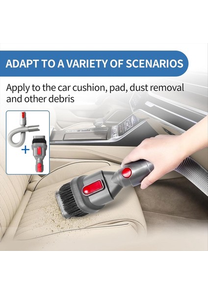 Dyson V15 V11 V10 V7 V7 V8 Vakum Süpürge, Esnek Uzatma Hortum Yatak Aracı Sert Fırça Yumuşak Kıl Bağlanma (Yurt Dışından) fırsatları