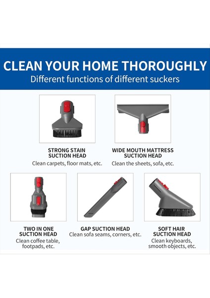 Dyson V15 V11 V10 V7 V7 V8 Vakum Süpürge, Esnek Uzatma Hortum Yatak Aracı Sert Fırça Yumuşak Kıl Bağlanma (Yurt Dışından) indirimleri