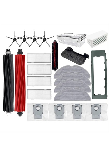 Roborock S8 / S8 Plus / S8 Pro Ultra Yedek Yedek Parçalar Hepa Filtre Mop Bez Toz Çantası Aksesuarları (Yurt Dışından)