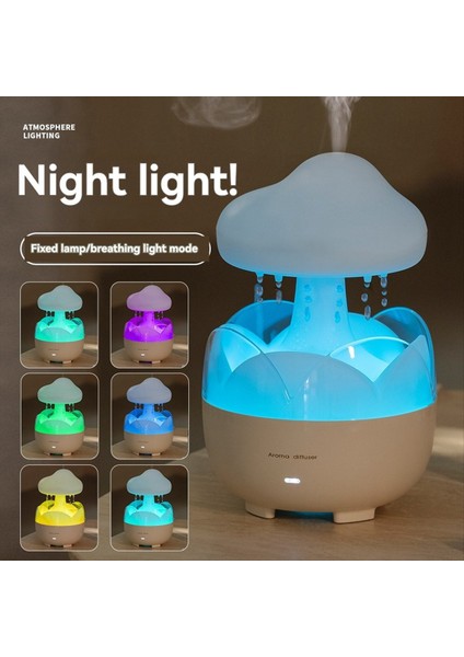 3 Arada 1 Yağmur Bulutu Su Damla Nemlendirici Uzak Yağ Difüzörlü Lamba Lambası Nemlendirici Yatak Odası Için Us Fişi (Yurt Dışından) modelleri