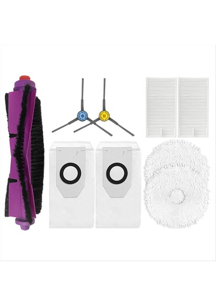 Mıdea V12 Yedek Parça Aksesuarları Sarf Meydan Okurabilen Ana Yan Fırça Hepa Filtre Mop Kumaş Toz Çanta (Yurt Dışından) fırsatları