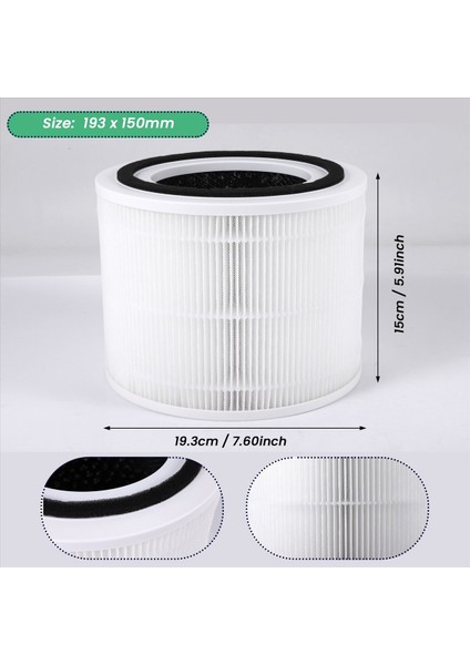 Çekirdek 300 Hava Filtreleri Gerçek Hepa Filtre Levoit Çekirdek 300 Hava Temizleyicileri Çekirdek 300-RF 1 Paket (Yurt Dışından) fırsatları