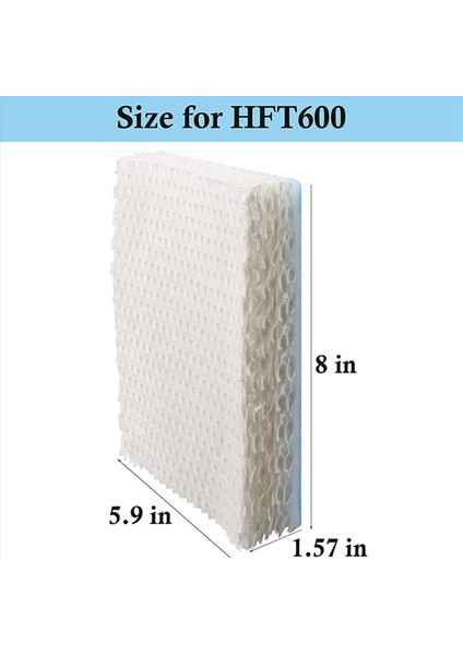 12 Paket Yedek Nemlendirici Filtre Honeywell HFT600 HEV615 HEV615B HEV615W HEV620 HEV620B HEV620W HEV-615 (Yurt Dışından) fiyatları
