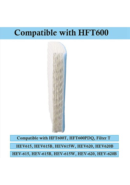12 Paket Yedek Nemlendirici Filtre Honeywell HFT600 HEV615 HEV615B HEV615W HEV620 HEV620B HEV620W HEV-615 (Yurt Dışından) fırsatları