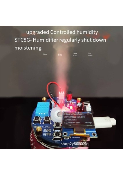 Yükseltilmiş Fogger ve Sürücü Kiti USB Nemlendirici Devre Kart Stg Fogger Kontrollü Nem Zamanlama Dıy Lehçeli Parçalar (Yurt Dışından) modelleri