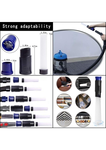 8pcs Evrensel Vakum Tıklatma Kiti Islak Kuru Plastik Vakum Hortum Adaptörü 1-1/4inch Vakum Süpürgeleri Aksesuarlar (Yurt Dışından) fırsatları