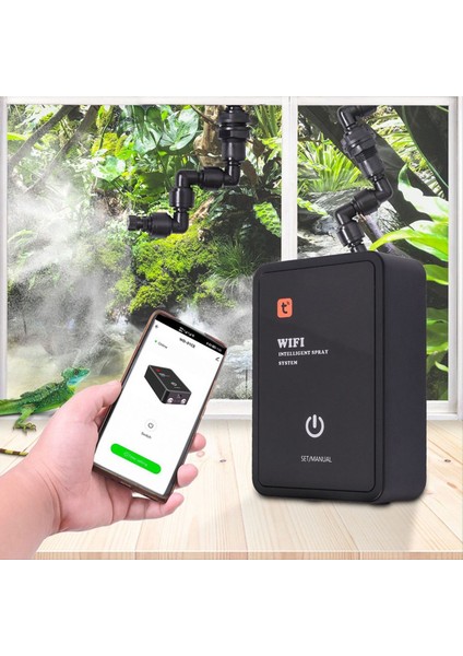 Akıllı Sürüngen Sisleyici Terrariumlar Nemlendirici Zamanlayıcı Otomatik Sis Yağmur Ormanı Sprey Sistem Kiti (Ingiltere Fişi) (Yurt Dışından) indirimleri