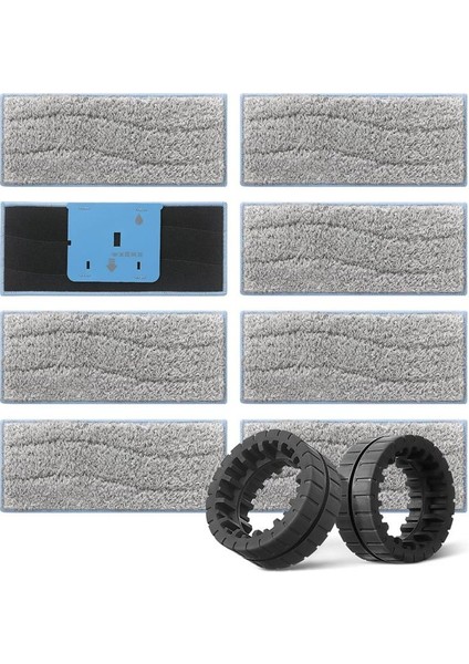 Irobot Braava Jet M6 (6110) (6012) (6112) (6113) Ultimate Robot Mop Için Islak Paspas ve Yedek Tekerlek Lastikleri (Yurt Dışından)