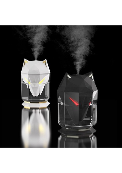 Wolf Şeklinde Hemiberriatör Yatak Odası Soğuk Sis Hemericiler 650ML Ultrasonik Atomizasyon Nemlendiricisi Masaüstü Oyun Nemlendiricisi B (Yurt Dışından) fırsatları