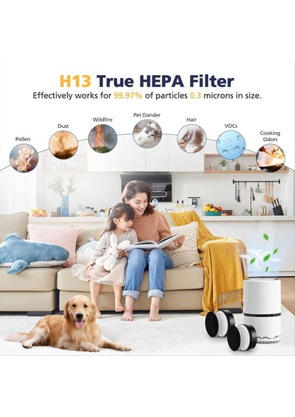 Lvoıt LV-H132 Yedek Filtresi LV-H132 Hava Puri-Fier Yedek Filtresi 3&#39 Ü 1 Arada H13 True Hepa Filtresi (Yurt Dışından) fiyatları
