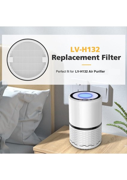 Lvoıt LV-H132 Yedek Filtresi LV-H132 Hava Puri-Fier Yedek Filtresi 3&#39 Ü 1 Arada H13 True Hepa Filtresi (Yurt Dışından) modelleri