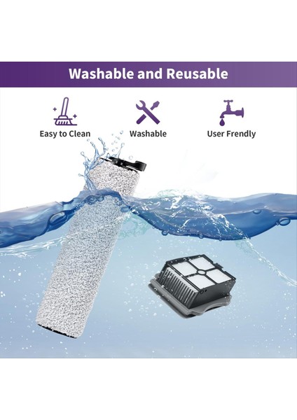 Tineco Için Yedek Fırça Silindirleri ve Filtreler Kiti ve Ifloor Bir S3 Kordonsuz Islak Kuru Elektrikli Süpürge (Yurt Dışından) fırsatları