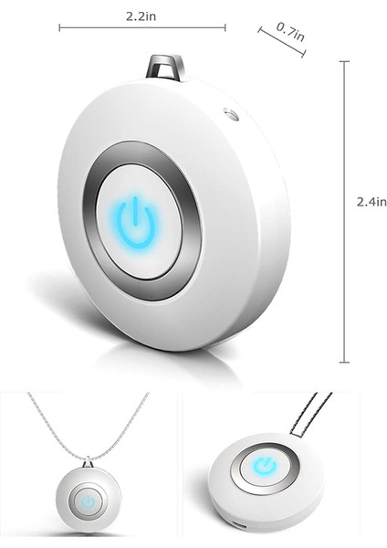 USB Taşınabilir Giyilebilir Hava Temizleyici Kişisel Mini Hava Kolyesi Negatif Iyon Hava Fazı - Yetişkinler Için Radyasyon Düşük Gürültü (Beyaz) (Yurt Dışından) fiyatları
