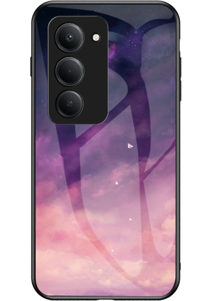 Xiaomi Redmi 15 Yıldızlı Gökyüzü Desenli Temperli Cam Telefon Kılıfı (Yurt Dışından)