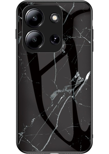 Xiaomi Redmi 15C Mermer Desenli Temperli Cam + Pc + Tpu Koruyucu Telefon Kılıfı (Yurt Dışından)