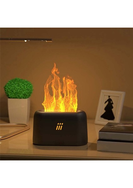 Koku Difüzör Hava Nemlendirici Ultrasonik Serin Sis Yapıcı Fogger LED Uçucu Yağ Alev Lambası Difüzör (Yurt Dışından) fiyatları