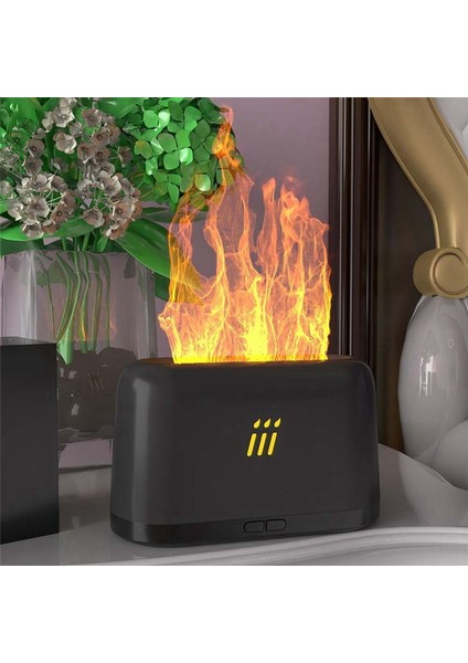 Koku Difüzör Hava Nemlendirici Ultrasonik Serin Sis Yapıcı Fogger LED Uçucu Yağ Alev Lambası Difüzör (Yurt Dışından) indirimleri