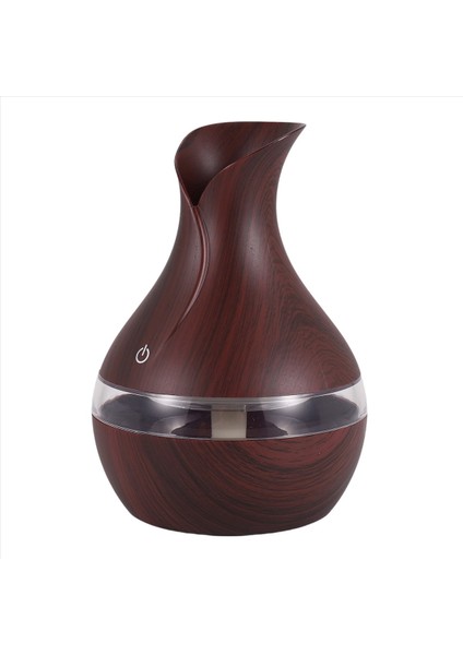 300 ml Ultrasonik Hava Nemlendiricisi Aroma Ahşap Tane ile Uçucu Yağ Difüzörü 7 Renk Değiştiren LED Işıkları Ofis Evi Derin Renk (Yurt Dışından) fiyatları