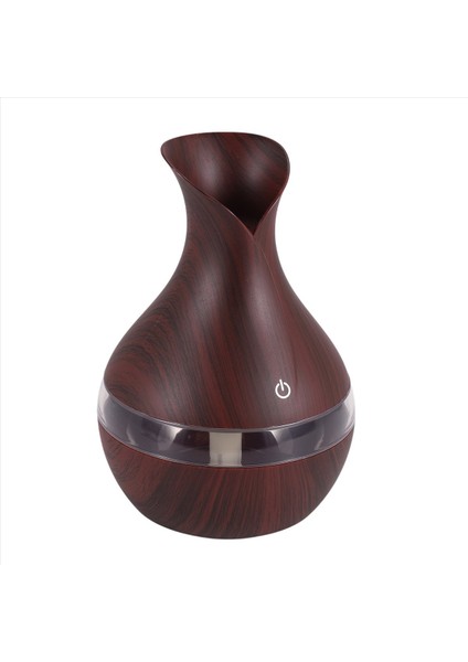 300 ml Ultrasonik Hava Nemlendiricisi Aroma Ahşap Tane ile Uçucu Yağ Difüzörü 7 Renk Değiştiren LED Işıkları Ofis Evi Derin Renk (Yurt Dışından) modelleri