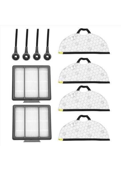 Yedek Parça Kiti Yan Fırçalar Filtreler Köpekbalığı Için Paspas Padleri Temizlik RV2001WD AV2001WD Robot Vakum Aksesuarları (Yurt Dışından) fırsatları