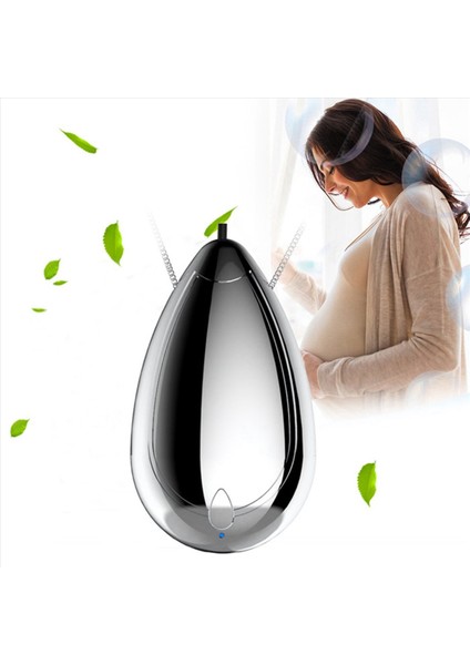 4x Mini Giyilebilir Hava Temizleyici Kişisel Seyahat Boyutu Hava Temizleyici Kolye ve Taşınabilir USB Şarj Duman Temizleyici Gümüş (Yurt Dışından) modelleri