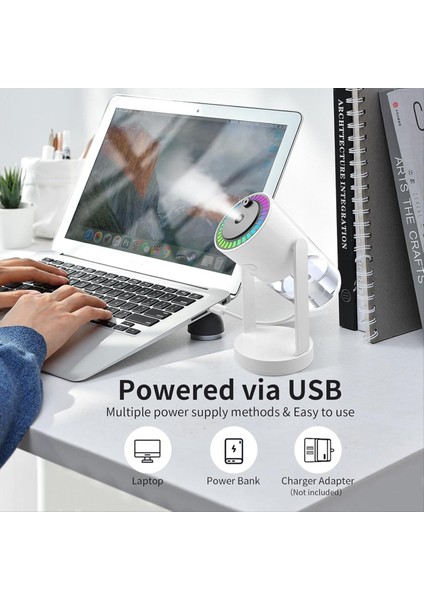 Yıldızlı Skys Nemlendirici USB Powered Masaüstü Projeksiyon Kafaları Yatak Odası Araba Ofisi Için Hava Nemlendiricisi 280ML Beyaz (Yurt Dışından) fiyatları