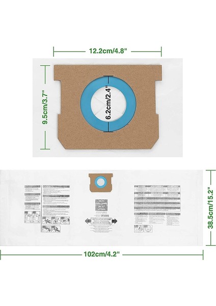 10 Paket VF2005 Mağaza-Vac 9066200 10-14 Galon Tip F + Tip I, Bölüm 90662 ve 90672&#39;YI Değiştirin (Yurt Dışından) indirimleri
