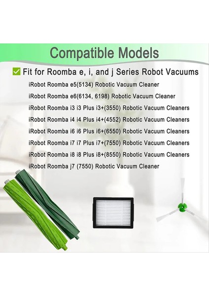 Irobot Odaba I3 I3+ I4 I6 I6+ I7 I7+ I8 I8+ J7 J8 /plus E6 E7 I, E&amp;j Vakum Süpürge Parçaları (Yurt Dışından) fırsatları