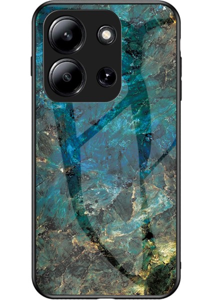 Xiaomi Redmi 15C Mermer Desenli Temperli Cam + Pc + Tpu Koruyucu Telefon Kılıfı (Yurt Dışından)